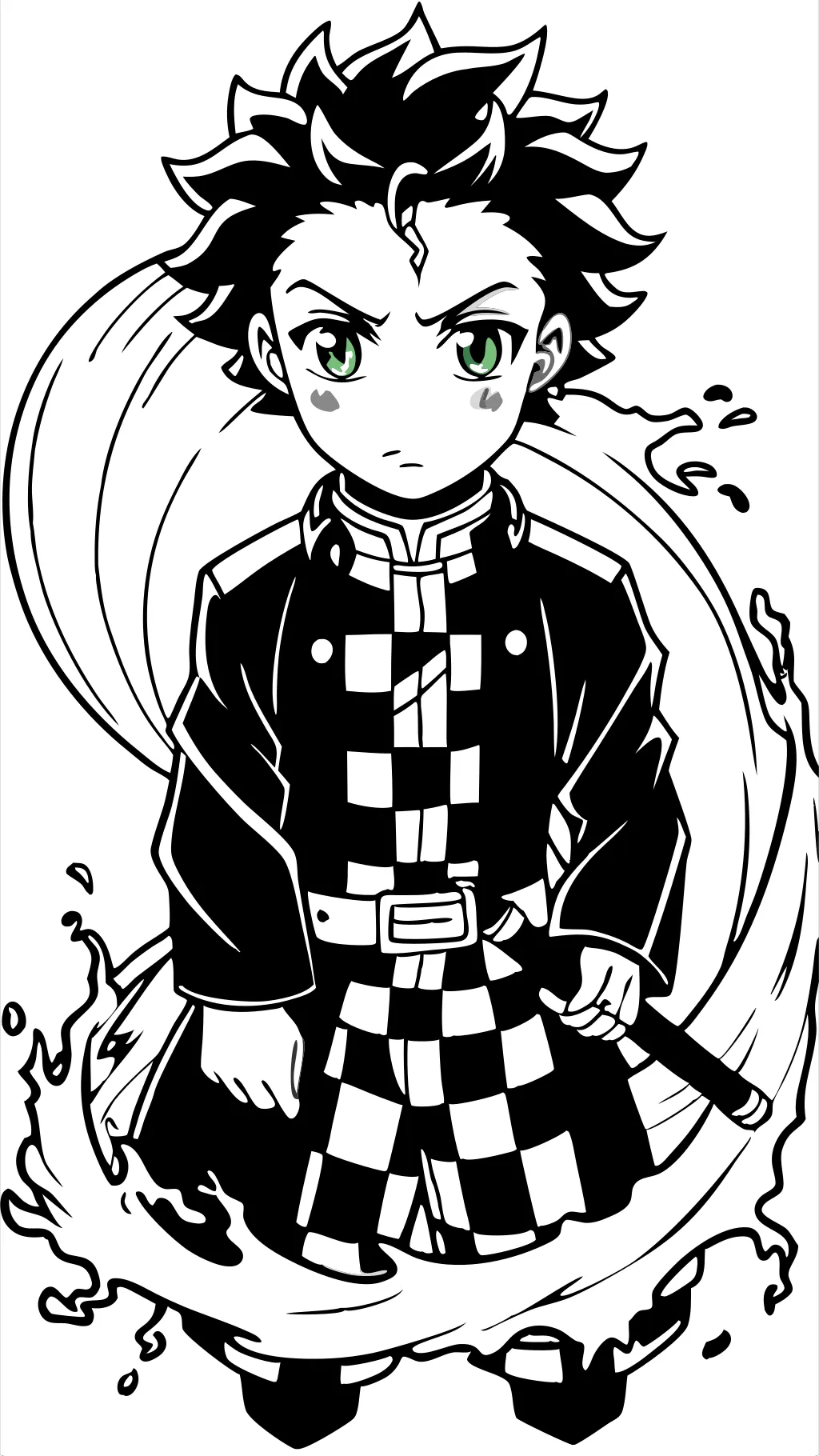 Demon Slayer Coloring Pages Tanjiro